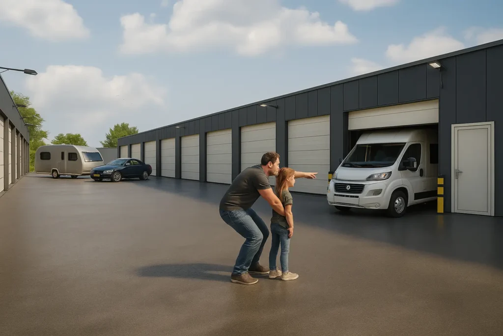 Jouw eigen camperstalling op eigen grond
